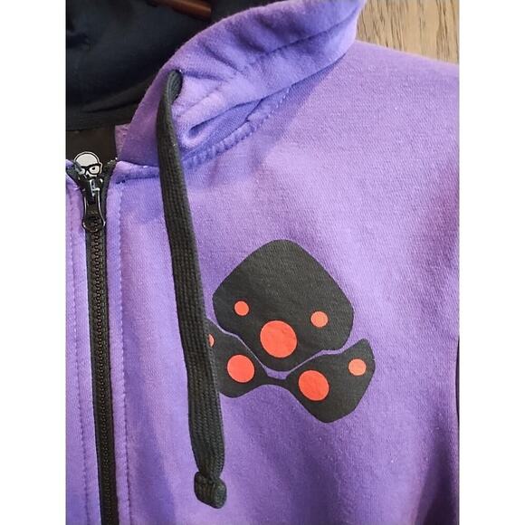 Jinx Blizzard Overwatch Widowmaker Hoodie Mens Small Purple Full Zip Sweatshirt - Picture 2 of 9